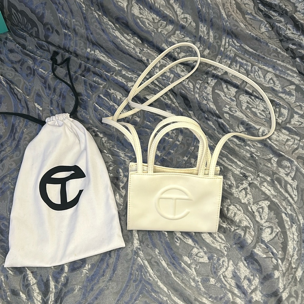 Small white Telfar bag
